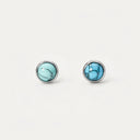 Turquoise Cabochon flat back earrings